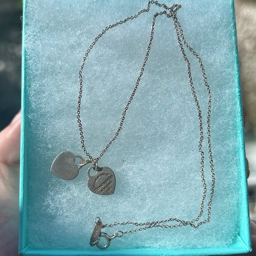 Tiffany&Co Return to Tiffany Double Heart Sterling Silver Pendant